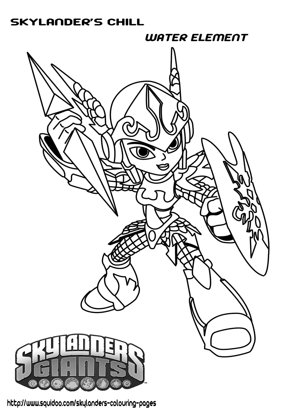 Coloring Pages For Kids Skylander
 Printable Skylanders Coloring Pages – Feisty Frugal & Fabulous