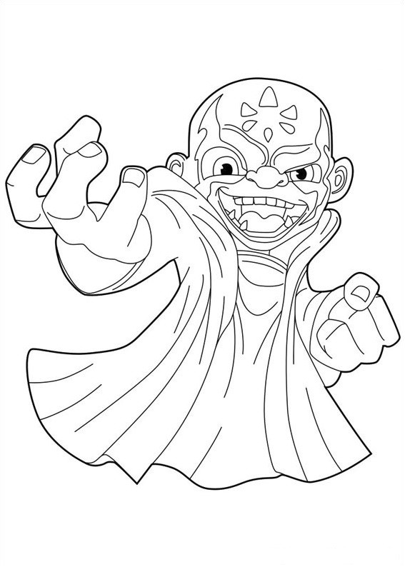 Coloring Pages For Kids Skylander
 Kaos From Skylanders Coloring Page Free Printable