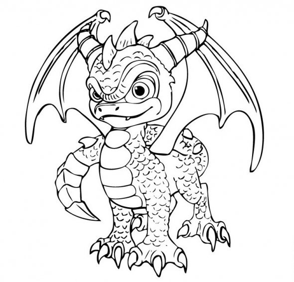 Coloring Pages For Kids Skylander
 Skylanders 7 Printable coloring pages