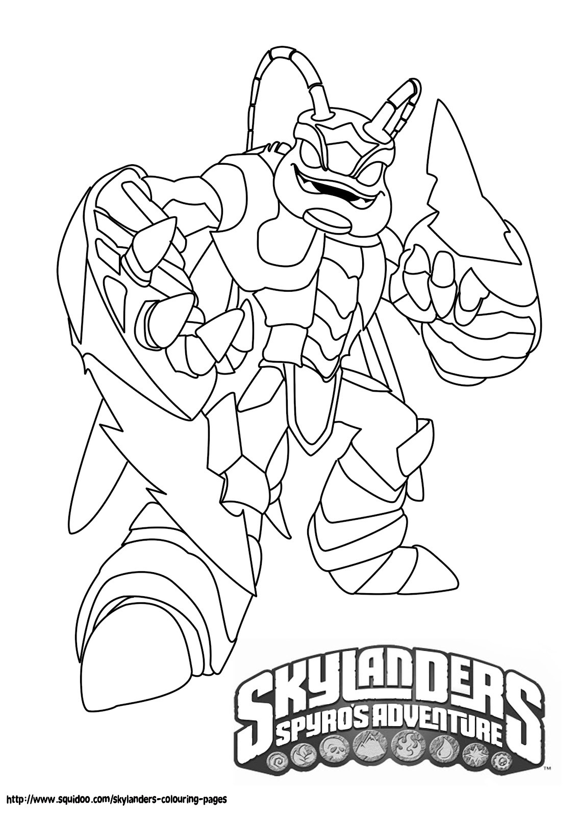 Coloring Pages For Kids Skylander
 Printable Skylanders Coloring Pages – Feisty Frugal & Fabulous