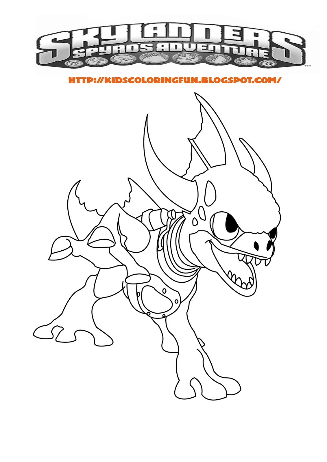 Coloring Pages For Kids Skylander
 1000 images about Skylanders Coloring Pages on Pinterest