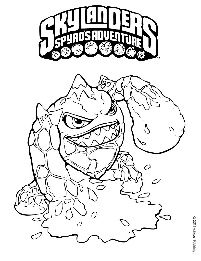 Coloring Pages For Kids Skylander
 Printable Skylanders Coloring Pages