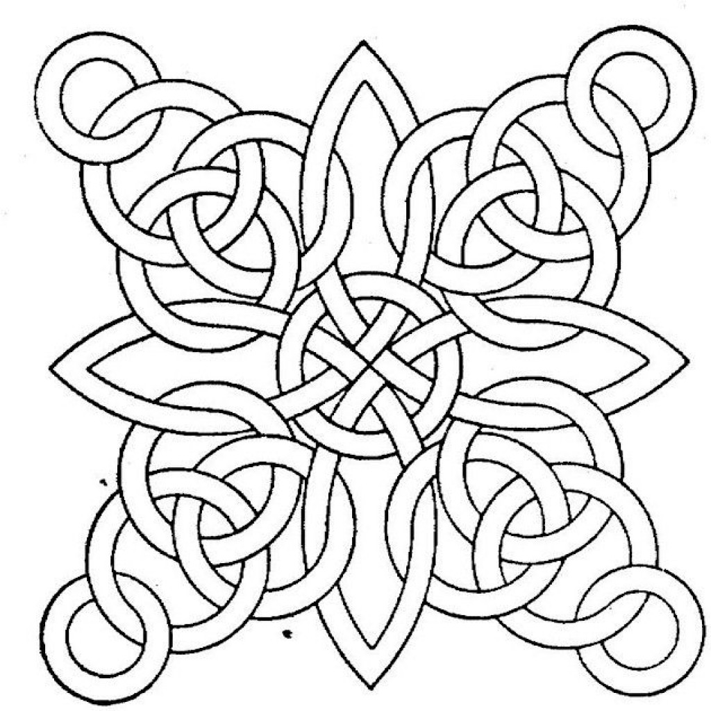 Coloring Sheets For Adults Printable
 Free Printable Geometric Coloring Pages for Adults