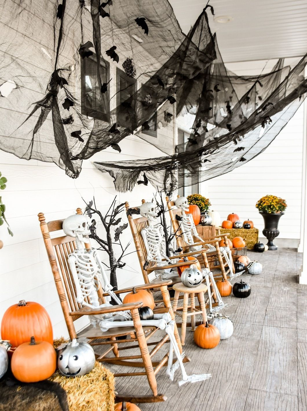 Company Halloween Party Ideas
 farmhouse halloween front porch decorating by kara s party