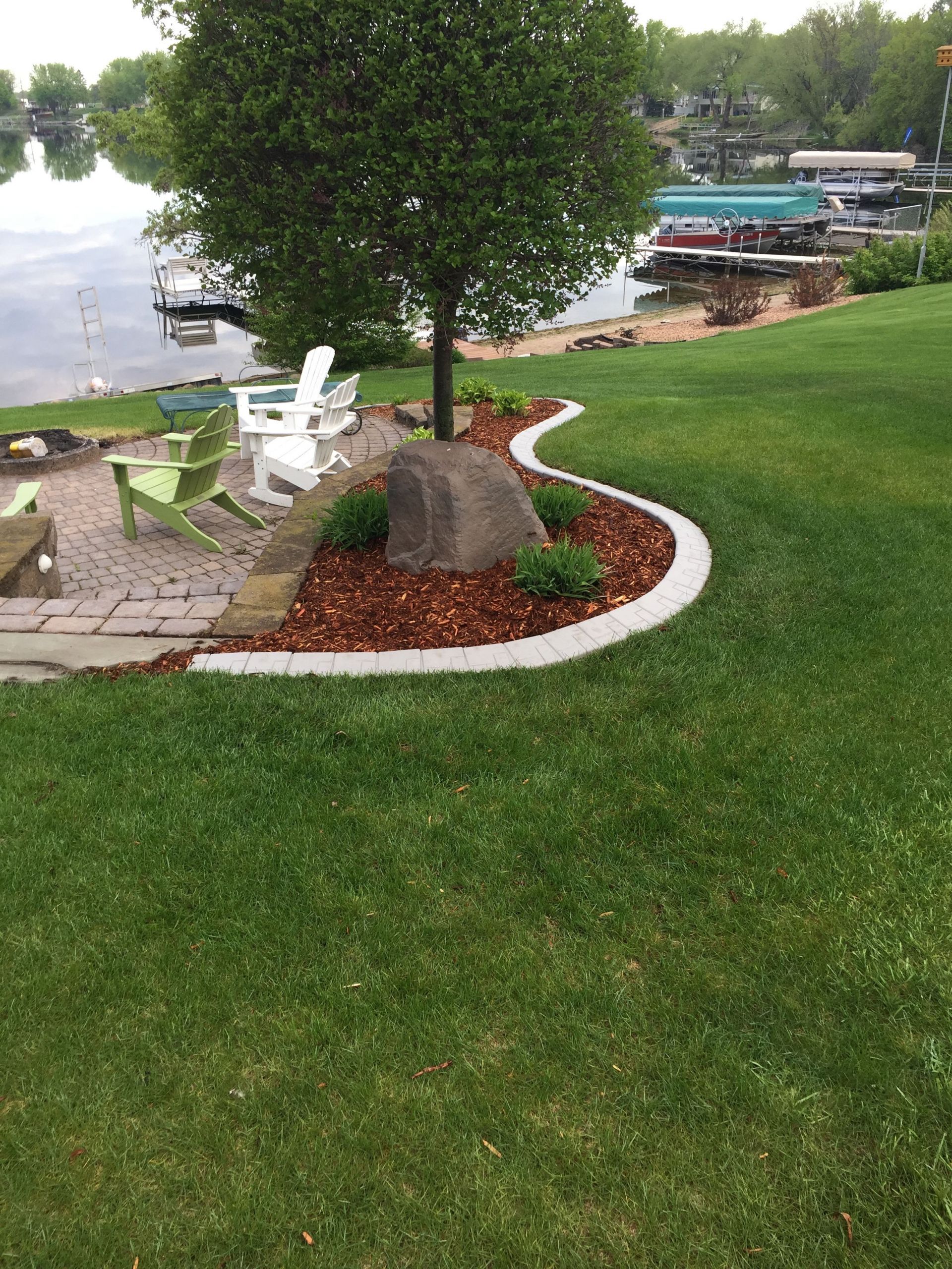 Concrete Landscape Edging Cost
 This faux concrete edging was created using Master Mark