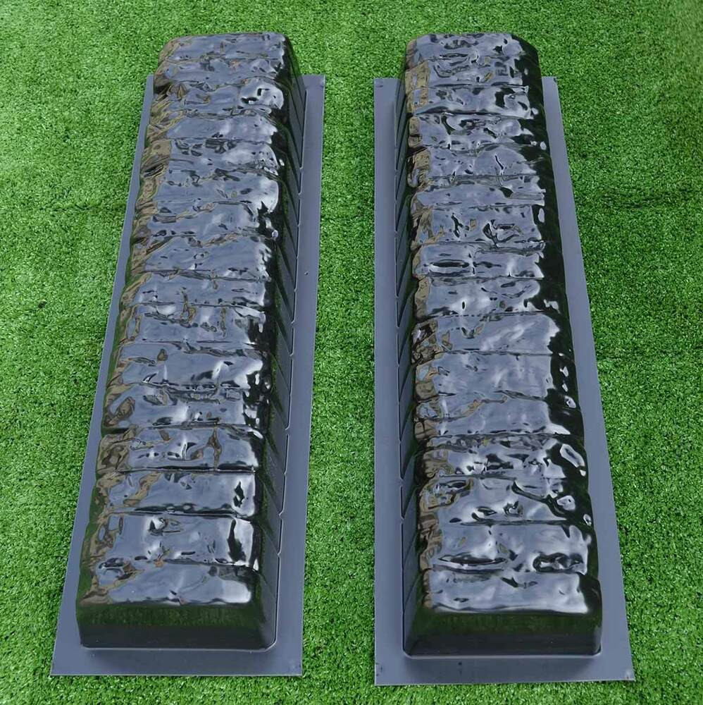 Concrete Landscape Edging Molds
 2pcs EDGE STONE CONCRETE MOLDS Log Edging Border Mould ABS