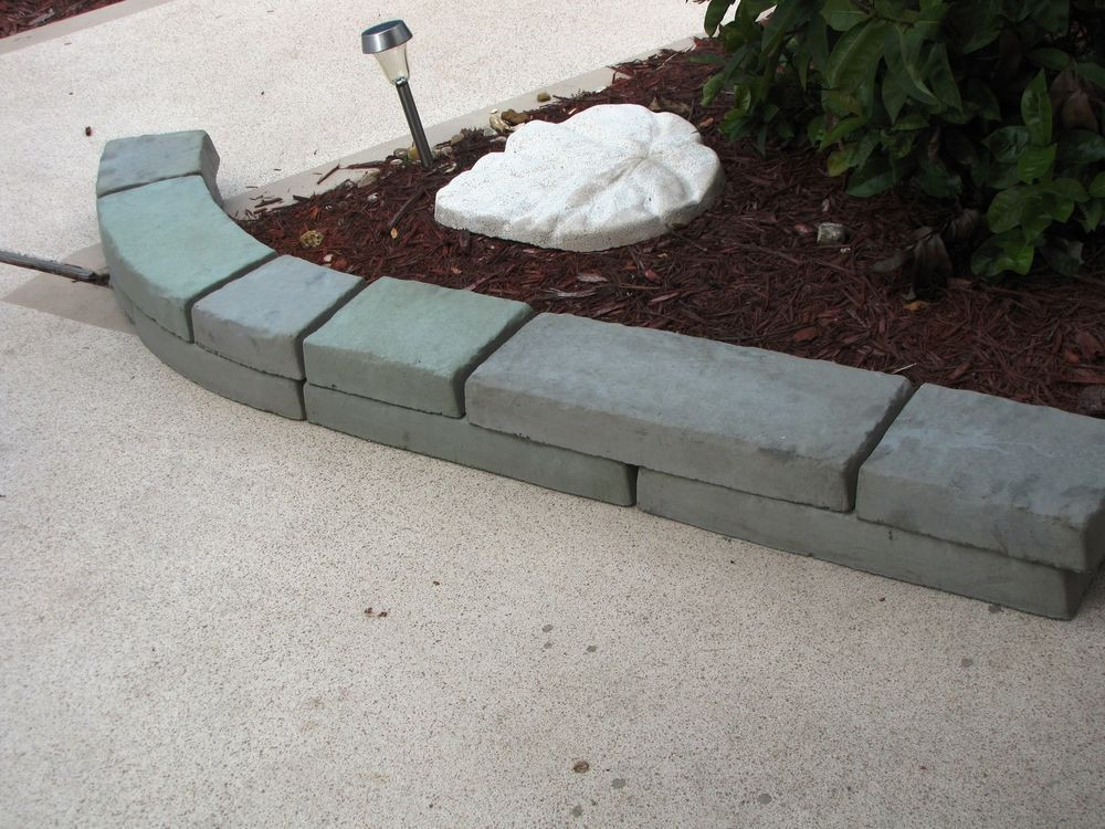 Concrete Landscape Edging Molds
 4 THICK CONCRETE GARDEN EDGING LAWN LANDSCAPE MOLDS MAKE