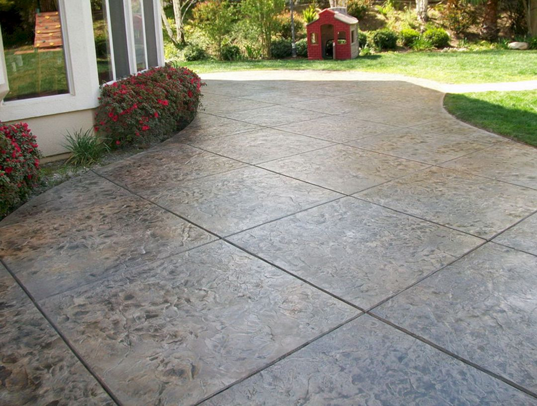 Concreting Backyard Cost
 Stamped Concrete Patio Cost Stamped Concrete Patio Cost