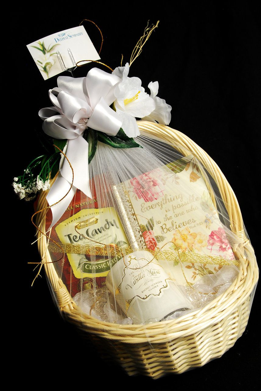 Condolences Gift Basket Ideas
 Small Sympathy Condolence Gift Basket Lashell s Fashion