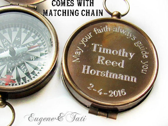 Confirmation Gift Ideas For Boys
 Baptism Gift Engraved pass Baptism Gift Boy Confirmation