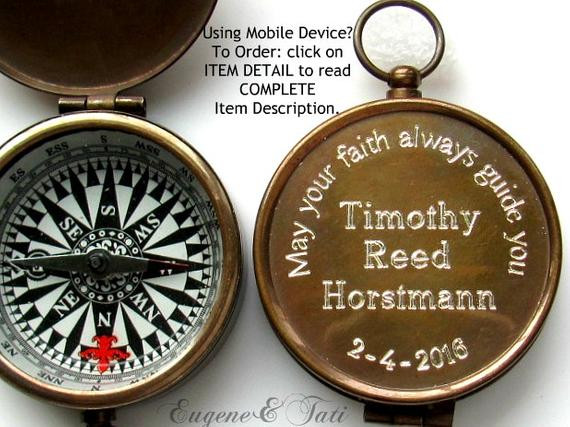 Confirmation Gift Ideas For Boys
 Unique Confirmation Gift Personalized Custom by EngravedGifts1