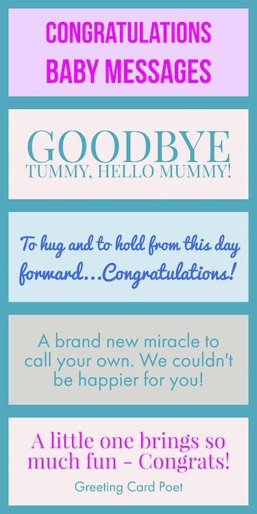 Congratulation New Baby Quotes
 Congratulations baby messages quotes wishes and sayings