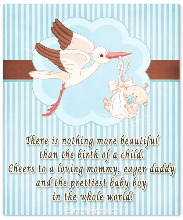 Congratulations On Your Baby Boy Quotes
 Baby Boy Congratulation Messages with Adorable