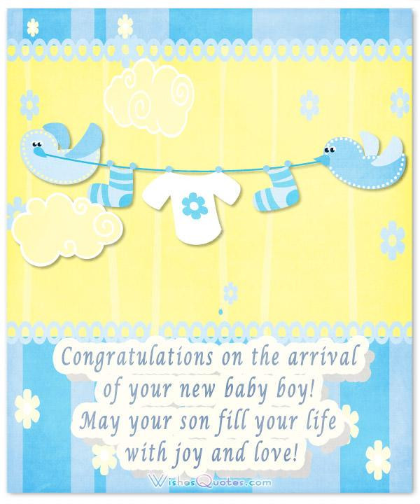 Congratulations On Your Baby Boy Quotes
 Baby Boy Congratulation Messages with Adorable