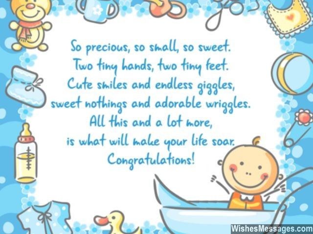 Congratulations On Your Baby Boy Quotes
 Congratulations for Baby Boy Newborn Wishes and Quotes