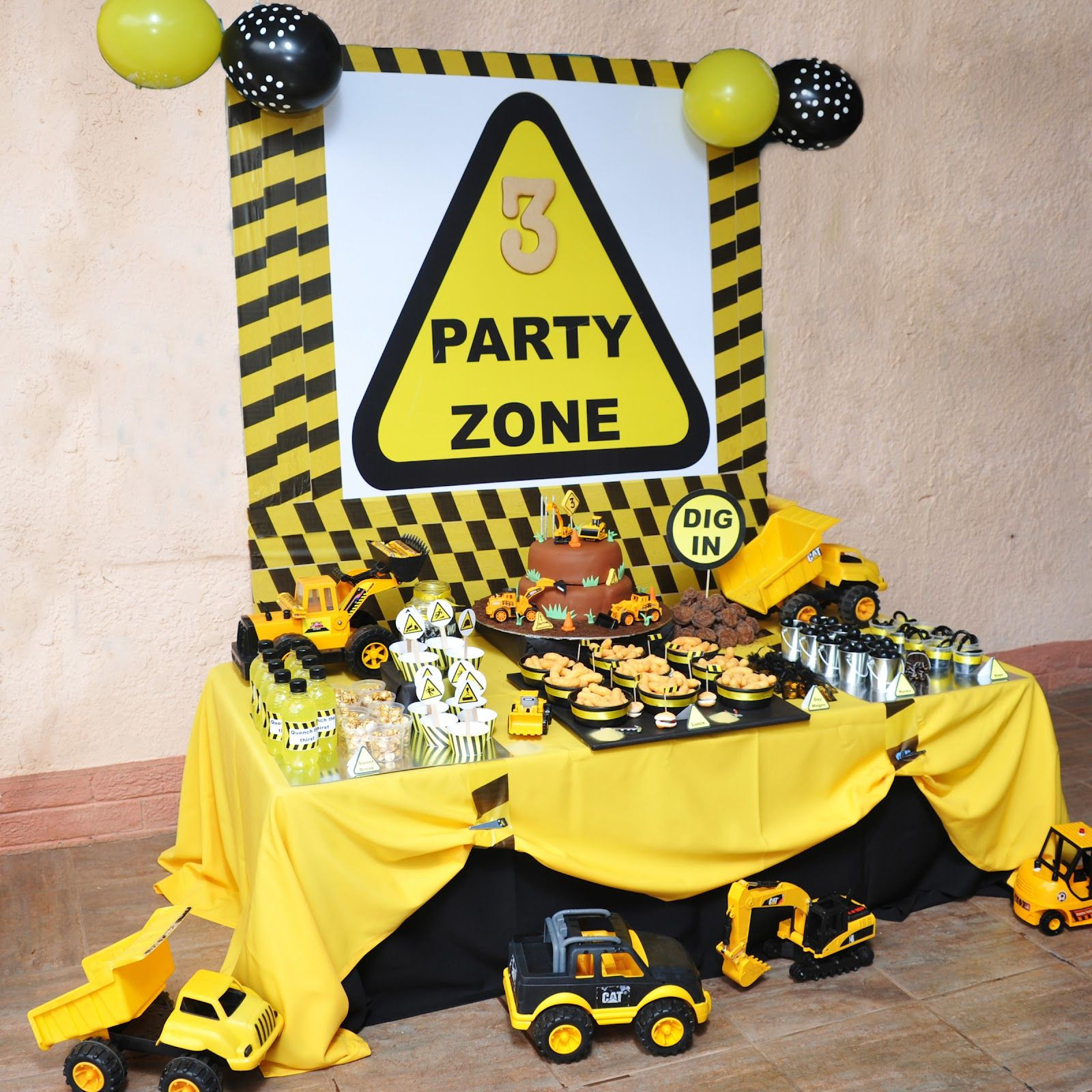 Construction Themed Birthday Party Ideas
 Mining Construction 3rd Birthday Party This party was suc