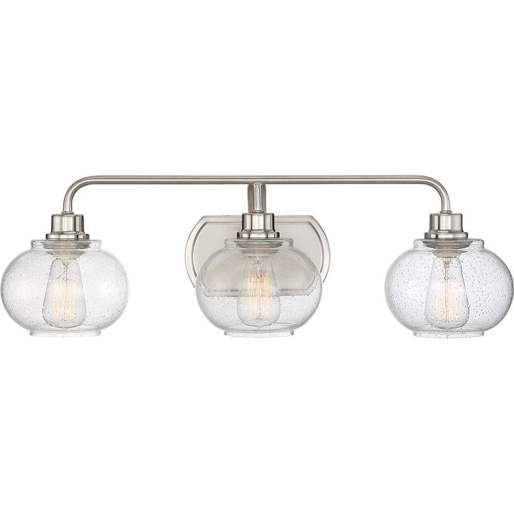 Contemporary Bathroom Vanity Lights
 Quoizel TRG8603BN Trilogy Modern Brushed Nickel