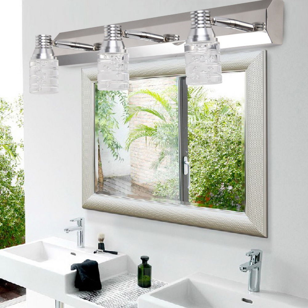 Contemporary Bathroom Vanity Lights
 6W Modern Crystal Mirror Bathroom Vanity Light Wall