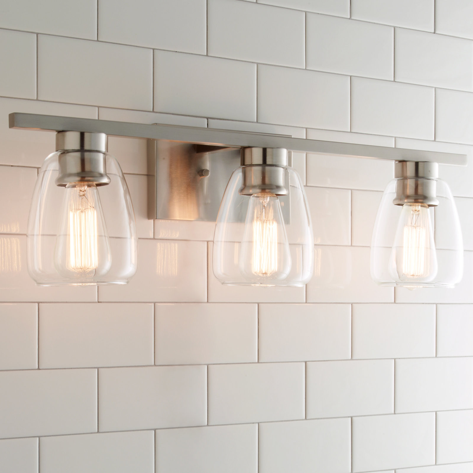 Contemporary Bathroom Vanity Lights
 Sleek Contemporary Bath Light 3 Light Shades of Light