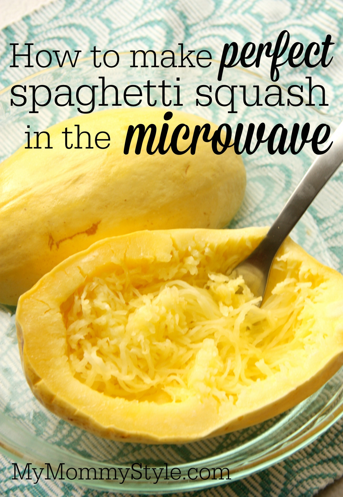 Cook Spaghetti Squash In Microwave
 SPAGHETTI SQUASH IN A MICROWAVE