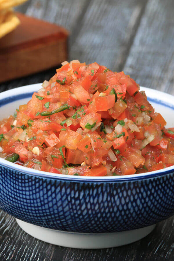 Cooked Salsa Recipe With Fresh Tomatoes
 No Cook Fresh Tomato Salsa Recipe from CDKitchen