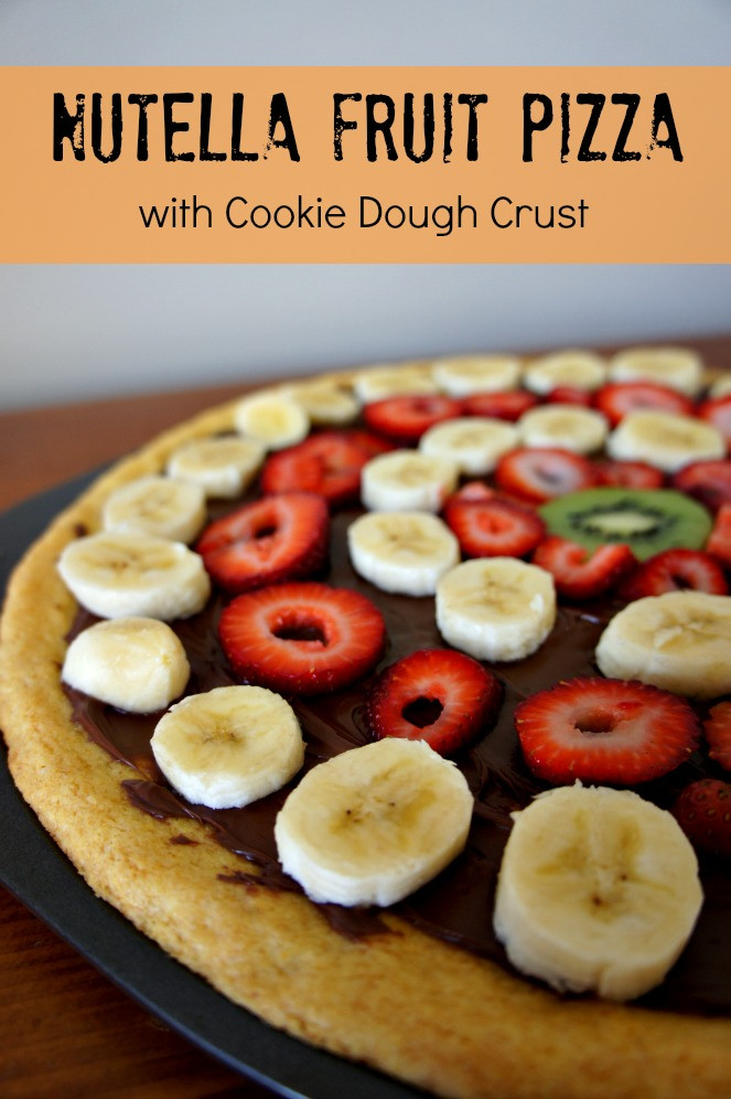Cookie Dough Fruit Pizza
 Nutella Fruit Pizza with Cookie Dough Crust 365 Days of
