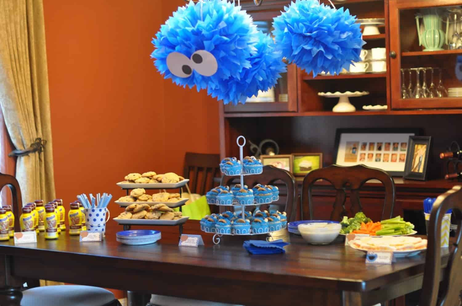 Cookie Monster Birthday Decorations
 1st Birthday Ideas Cookie Monster First Birthday Party