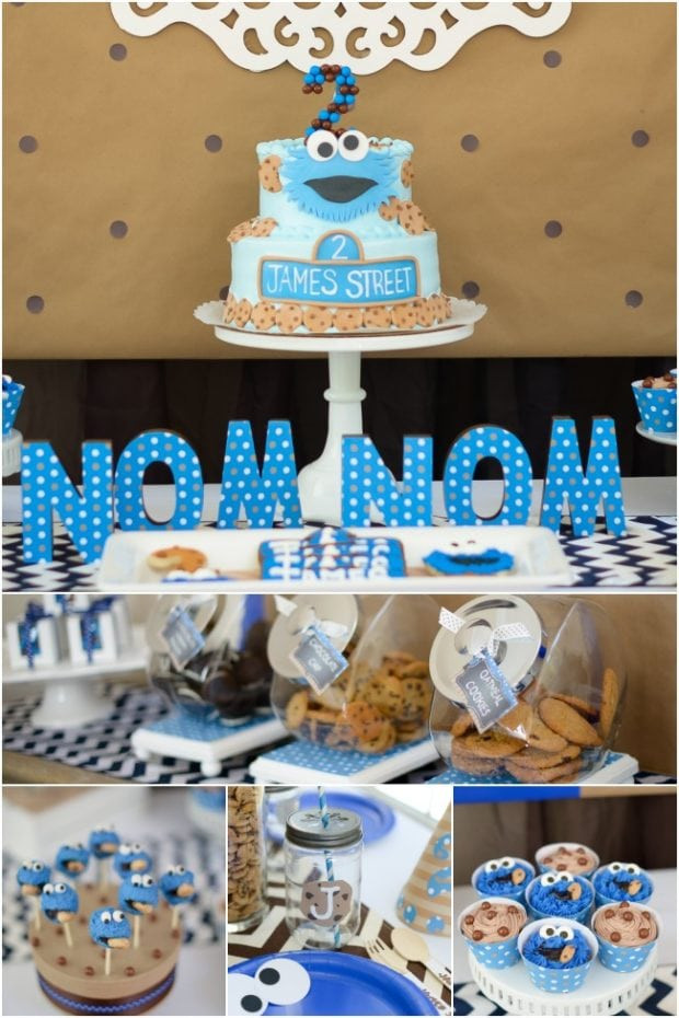 Cookie Monster Birthday Party
 A Boy s Cookie Monster Birthday Party Spaceships and