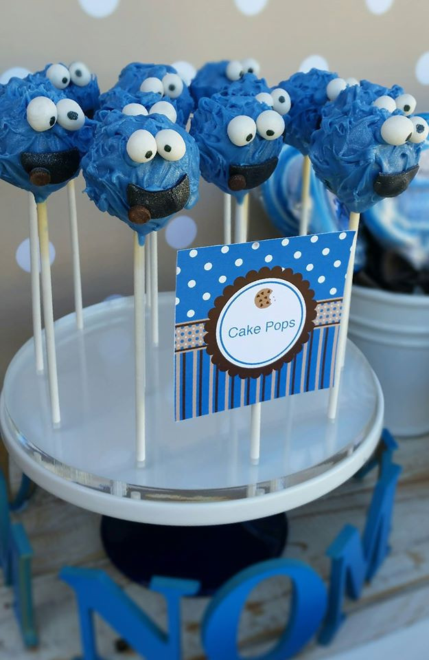 Cookie Monster Birthday Party
 Cookie Monster First Birthday – Little Wish Parties