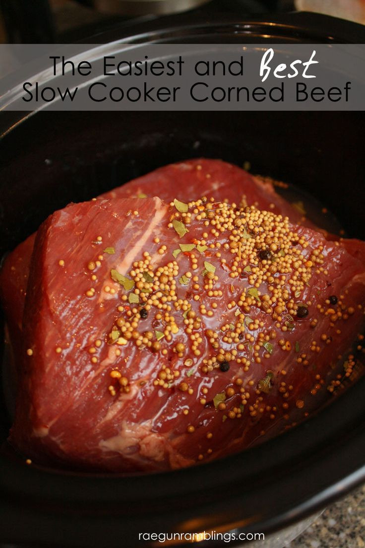 Cooking Corned Beef Brisket In A Crock Pot
 How to make corned beef in the crock pot Perfect for St