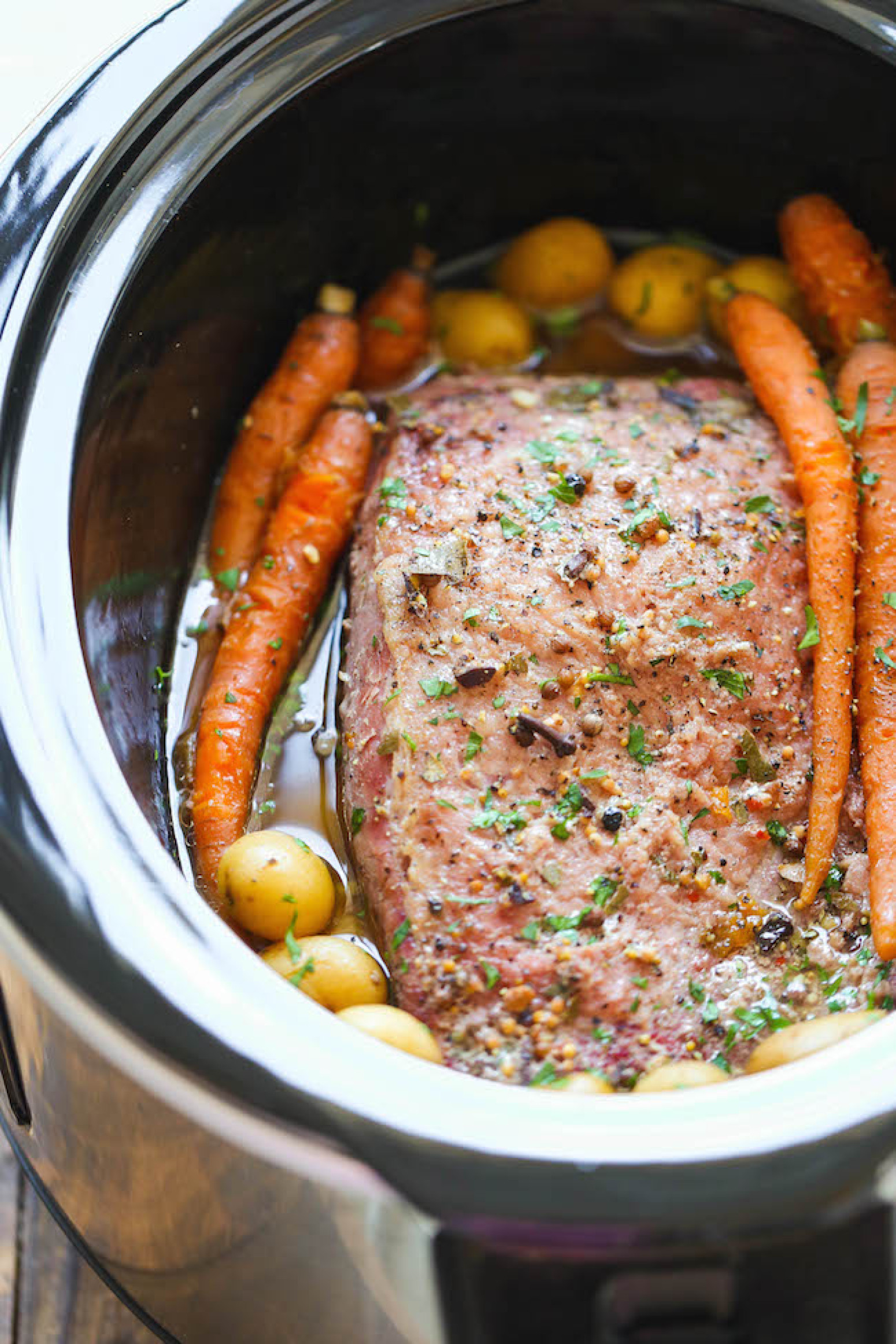 Cooking Corned Beef Brisket In A Crock Pot
 Slow Cooker Corned Beef Recipe 3