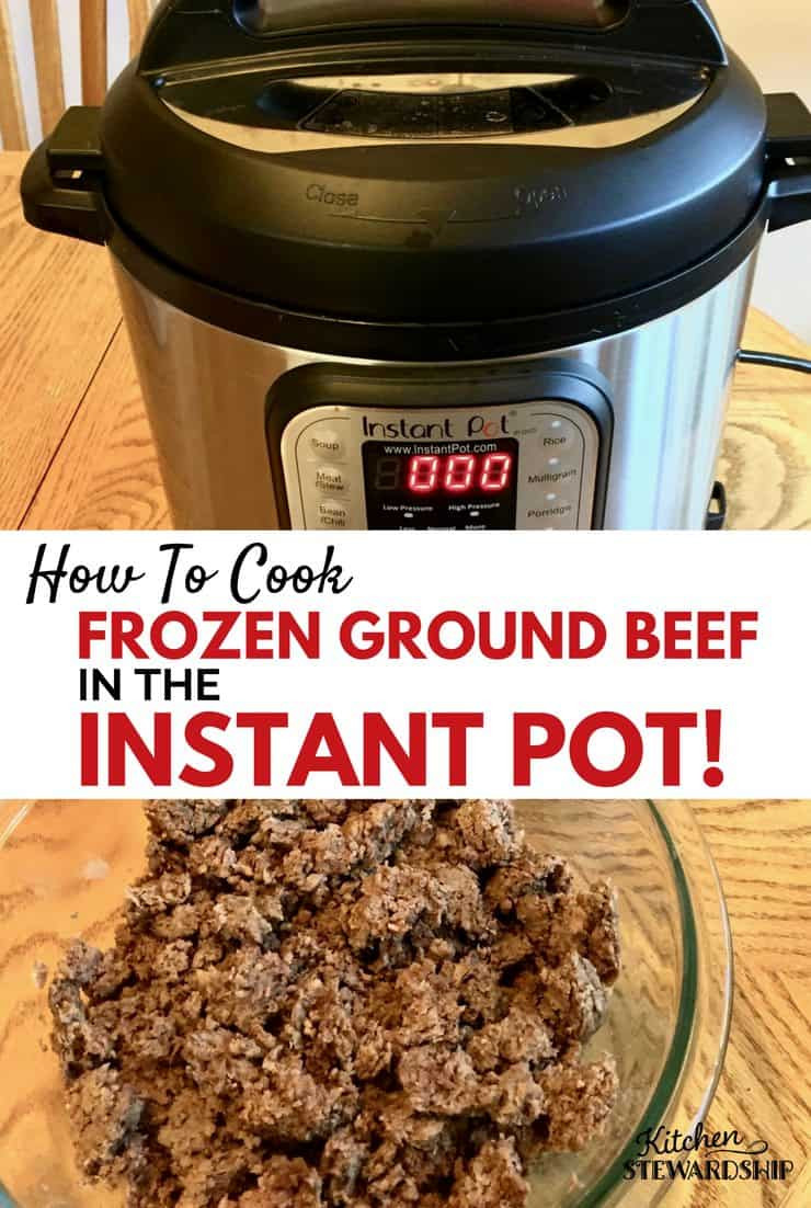 Cooking Frozen Ground Beef In Pressure Cooker
 How to Cook FROZEN Ground Beef in the Instant Pot Pressure