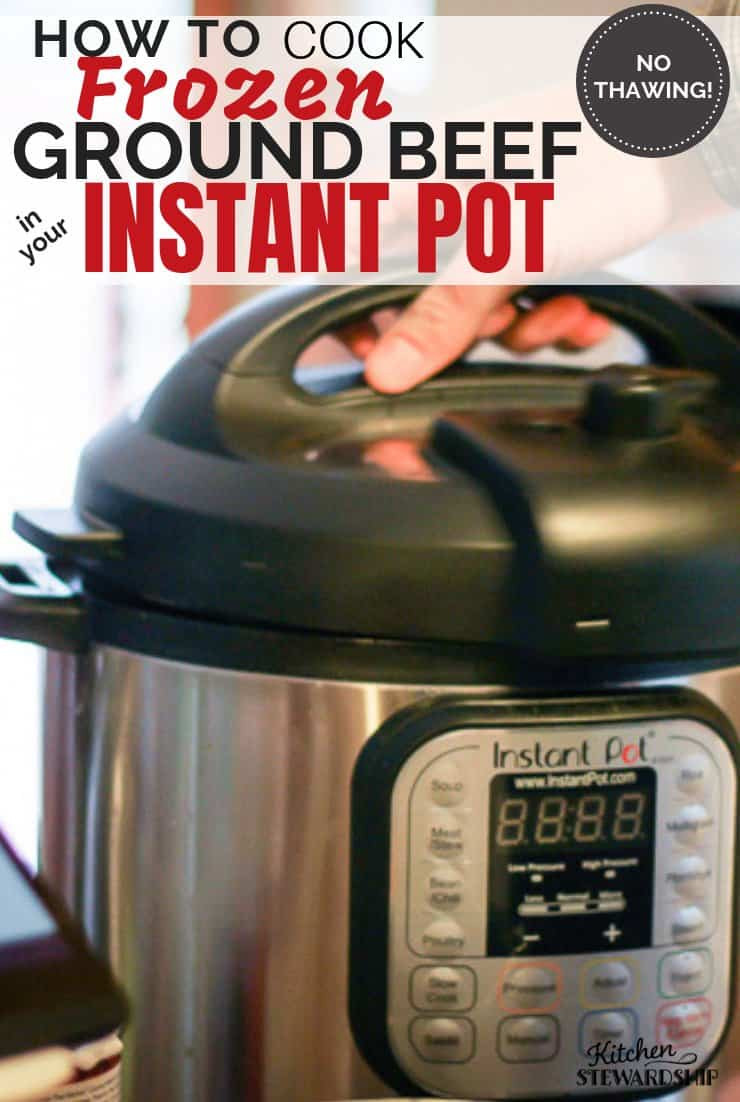 Cooking Frozen Ground Beef In Pressure Cooker
 How To Cook Frozen Ground Beef in the Instant Pot