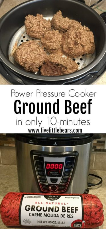 Cooking Frozen Ground Beef In Pressure Cooker
 Pressure Cooker Ground Beef How To