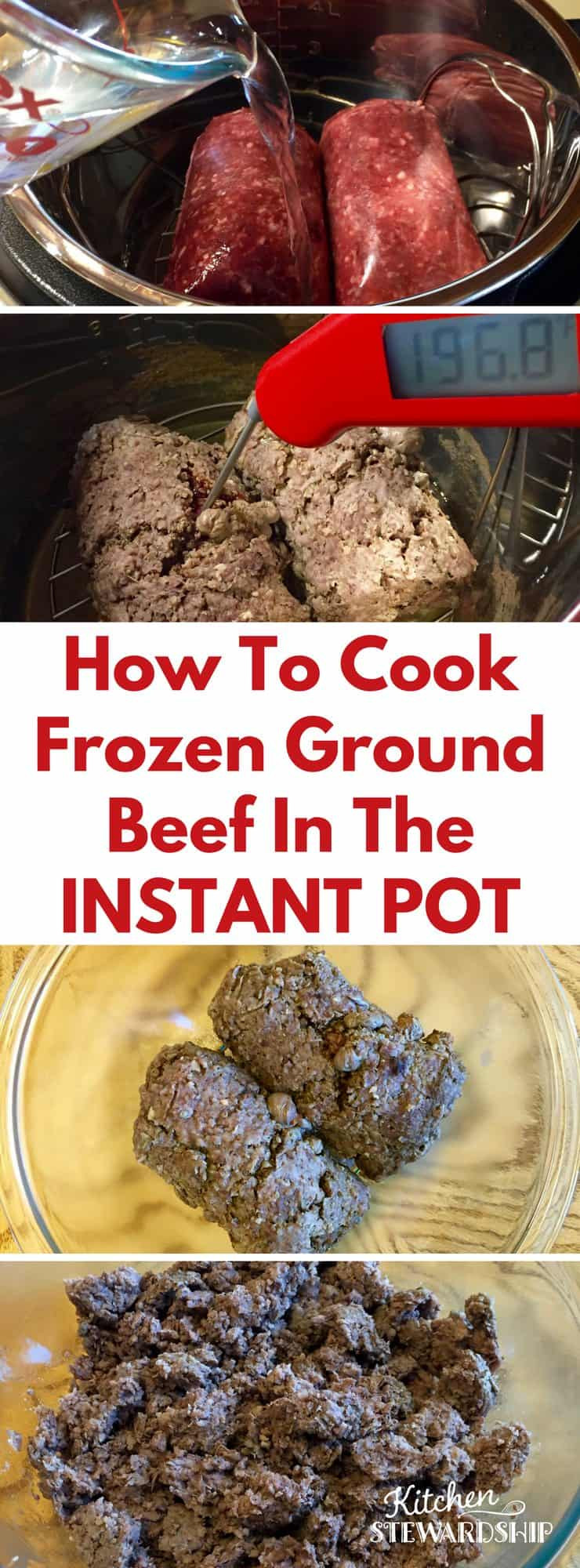 Cooking Frozen Ground Beef In Pressure Cooker
 How to Cook FROZEN Ground Beef in the Instant Pot Pressure