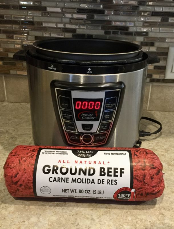 Cooking Frozen Ground Beef In Pressure Cooker
 Pressure Cooker Ground Beef How To