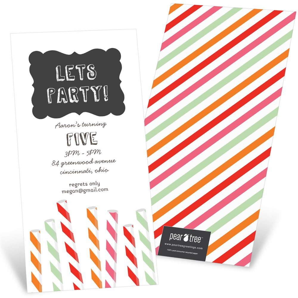 Cool Birthday Invitations
 Sip Something Cool Kids Birthday Invitations