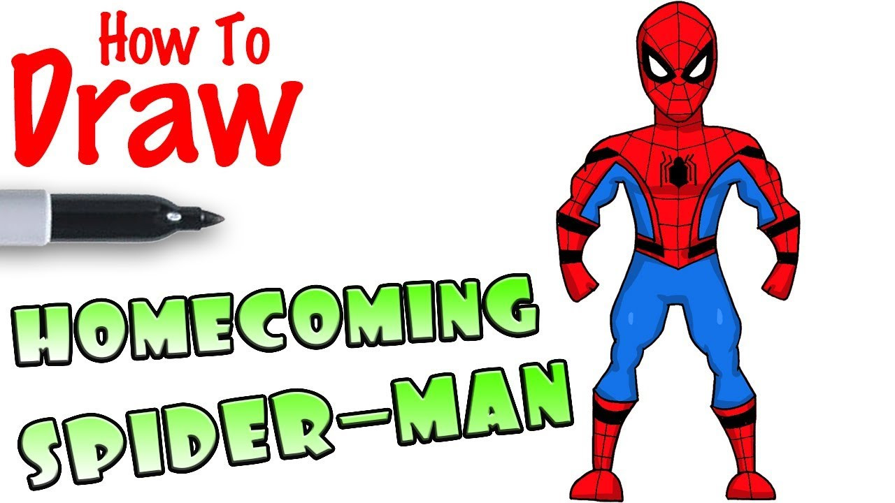 Cool Kids Art
 How to Draw Spider Man Home ing Stark Suit