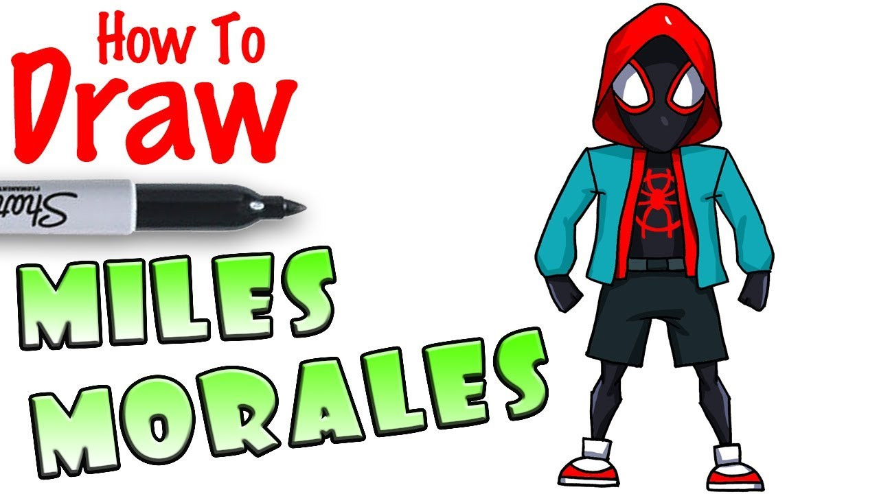 Cool Kids Art
 How to Draw Miles Morales with Hoo
