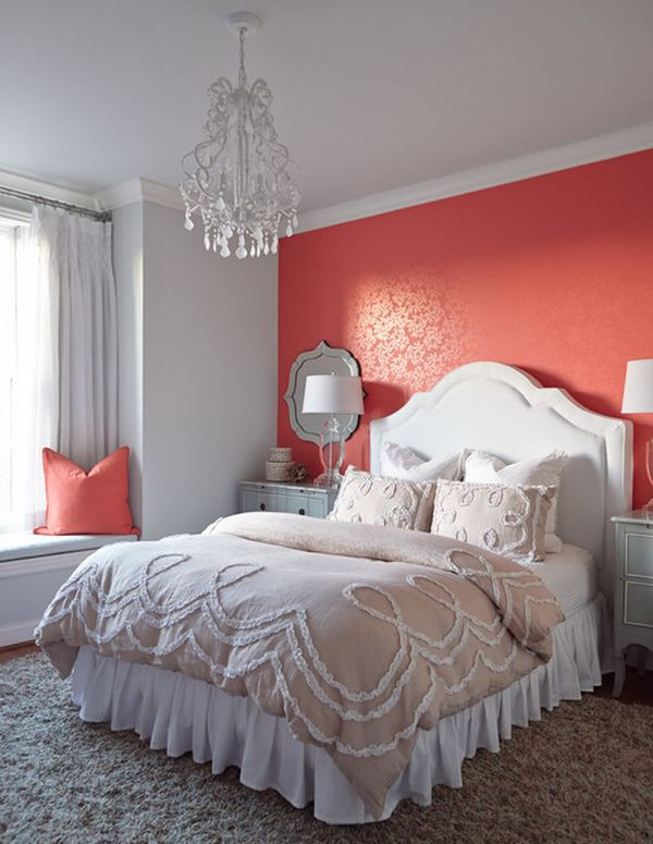 Coral Color Bedroom
 Serene Coral binations Mint Grey & Cream