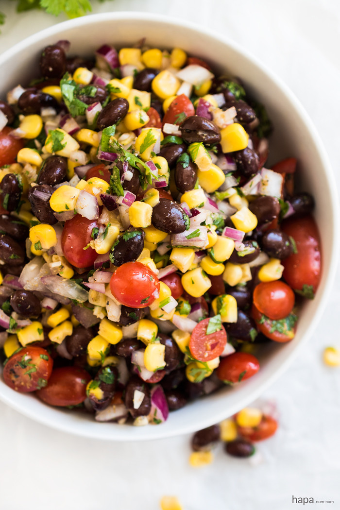 Corn Bean Salad
 Black Bean and Corn Salad