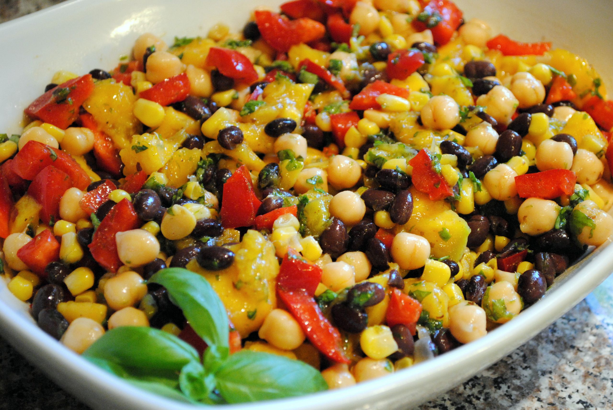 Corn Bean Salad
 Corn and black bean salad