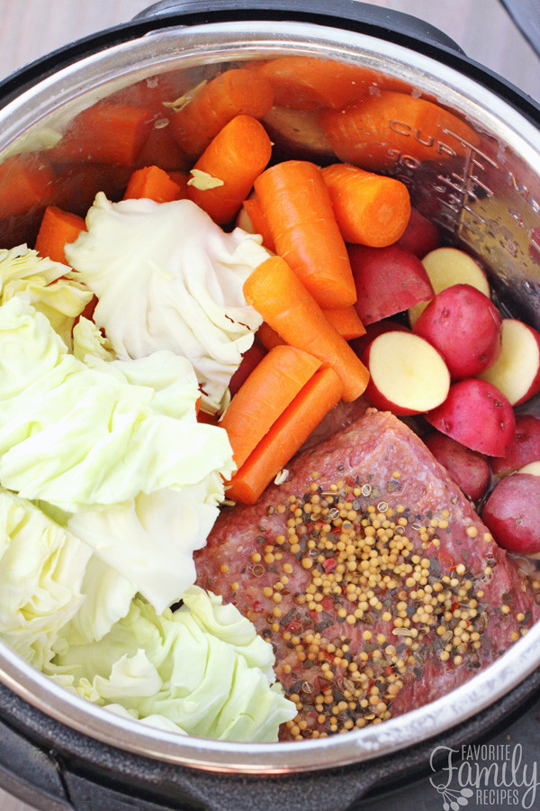 Corn Beef And Cabbage Instant Pot
 Instant Pot Corned Beef and Cabbage Favorite Family Recipes