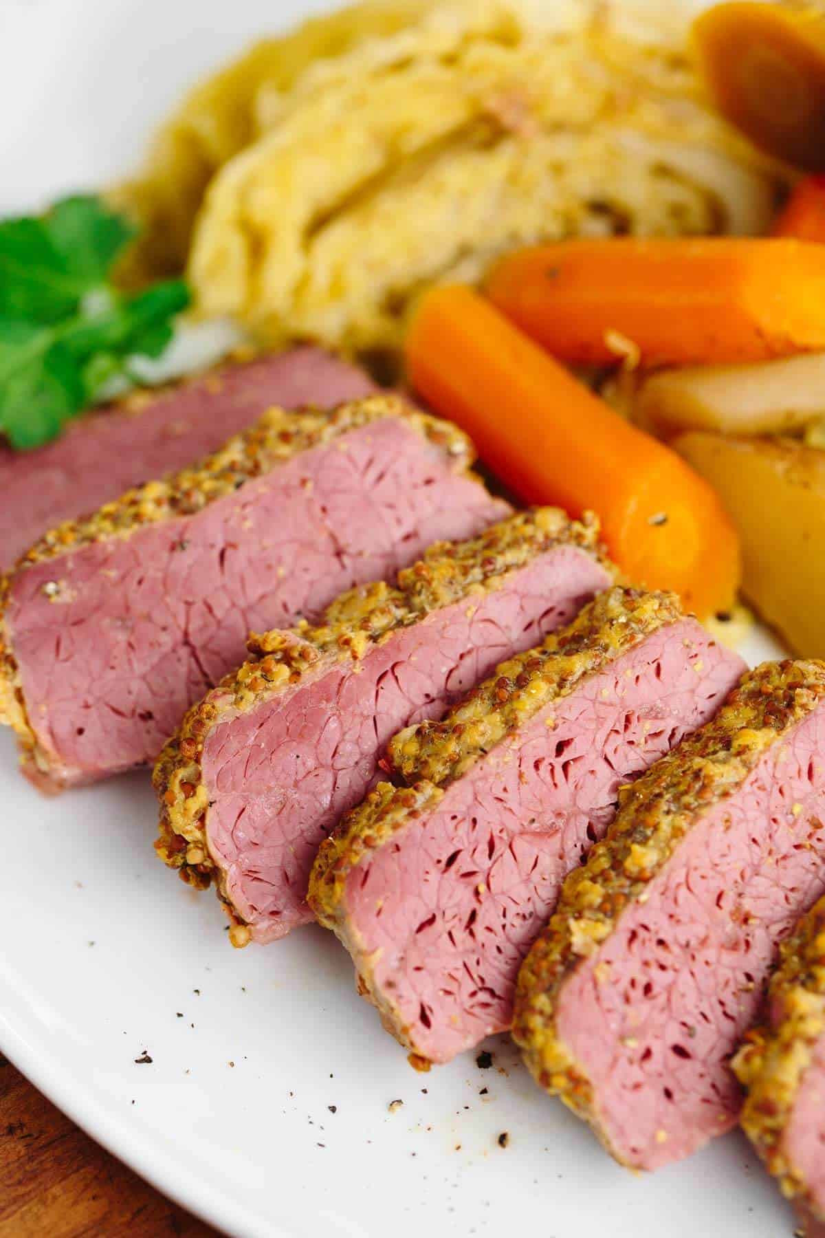 Corn Beef Slow Cooker
 Slow Cooker Corned Beef with Guinness Mustard