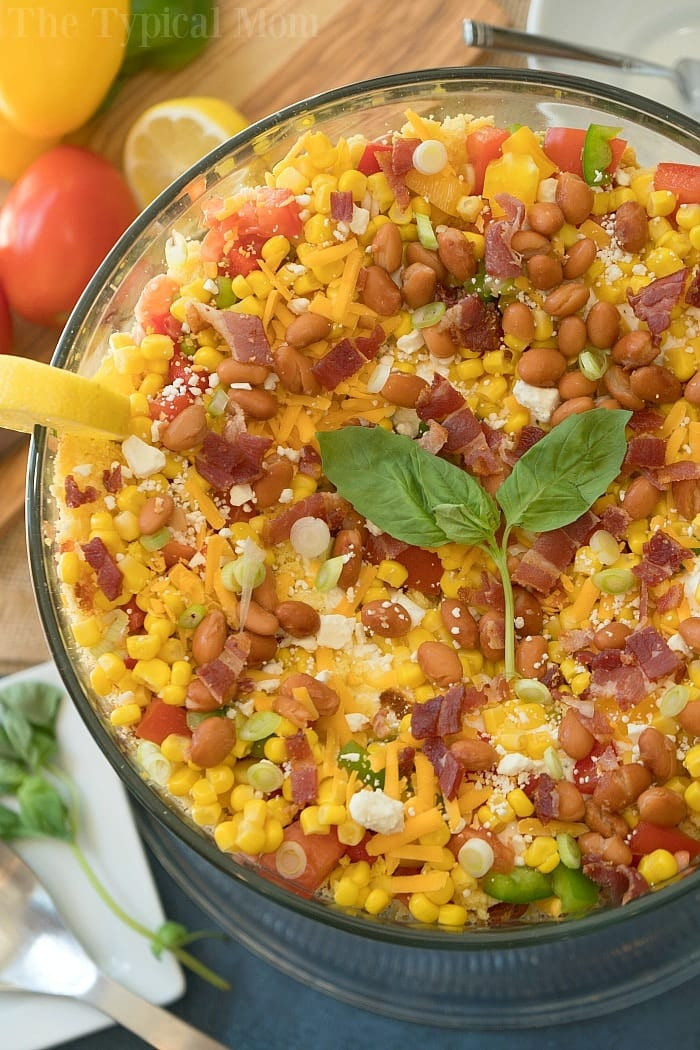 Corn Bread Salad
 Southern Easy Layered Cornbread Salad · The Typical Mom