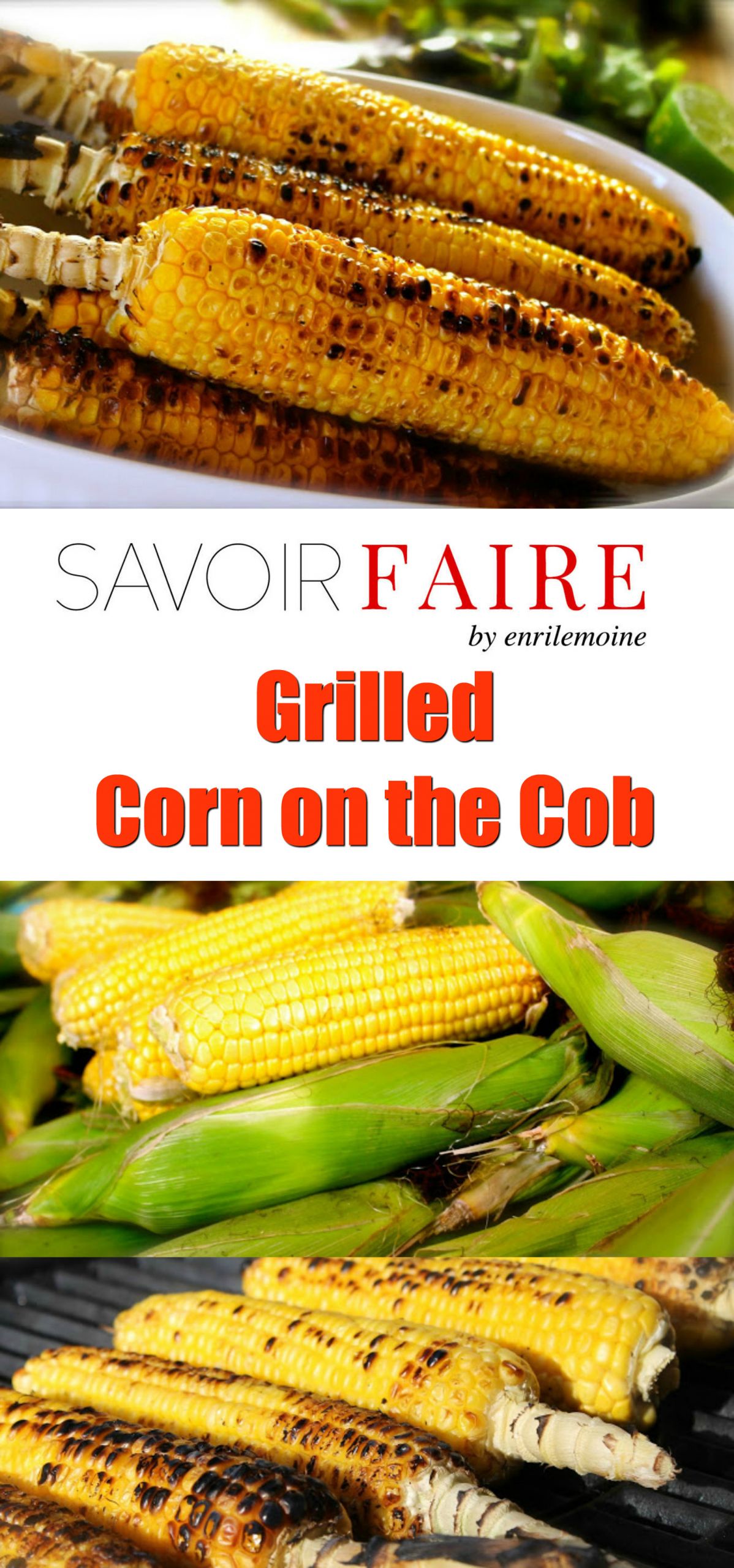 Corn On The Cob On The Grill
 Grilled corn on the cob SAVOIR FAIRE by enrilemoine