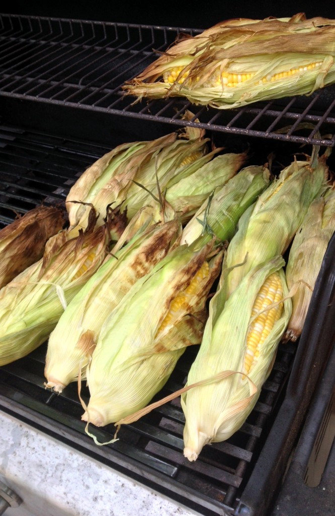 Corn On The Cob On The Grill
 Grilled in Husk Corn on the Cob