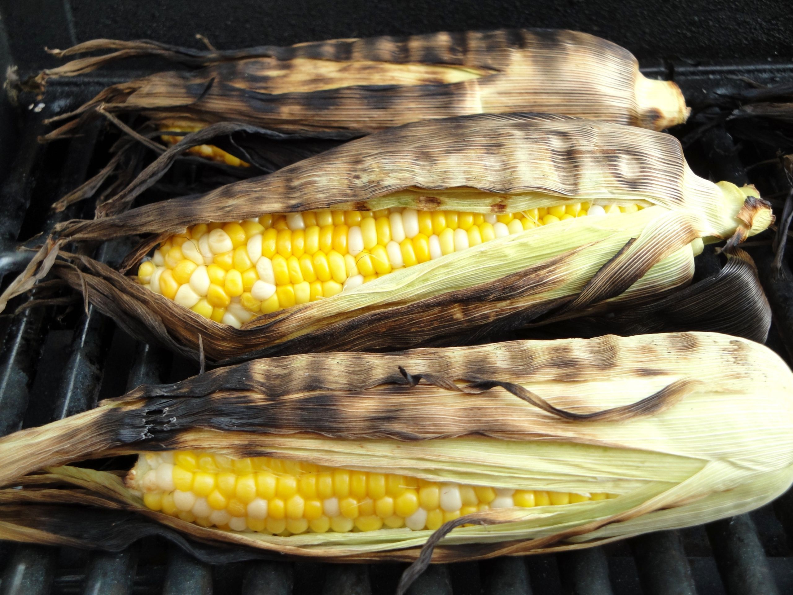 Corn On The Cob On The Grill
 Cotija Lime & Garlic Grilled Corn on the Cob INDULGE