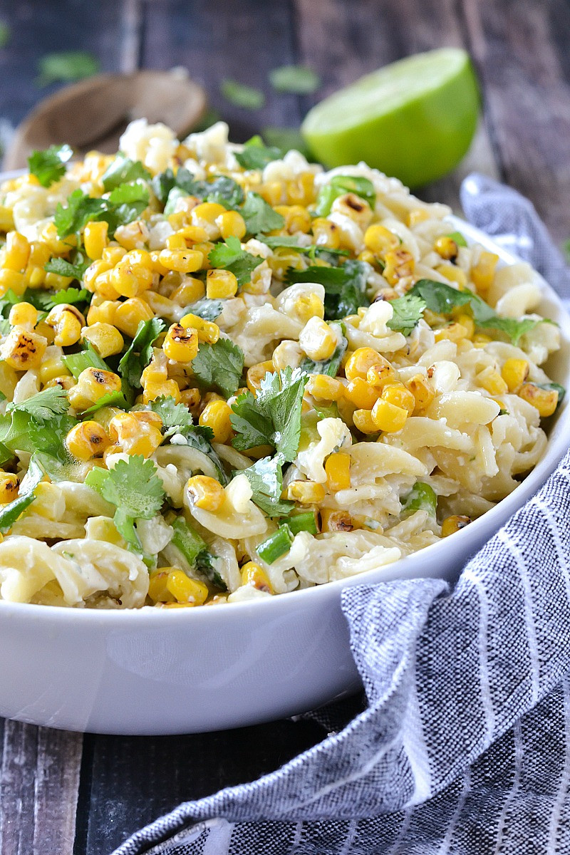 Corn Pasta Salad
 Mexican Street Corn Pasta Salad Mother Thyme