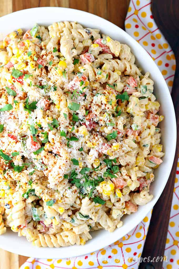 Corn Pasta Salad
 Mexican Street Corn Pasta Salad